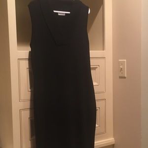Calvin Klein Black Sleeveless Sweater Shell/Dress